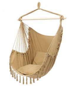 Tassel Plus Pillow Hammock Hanging Rope Swing Chair